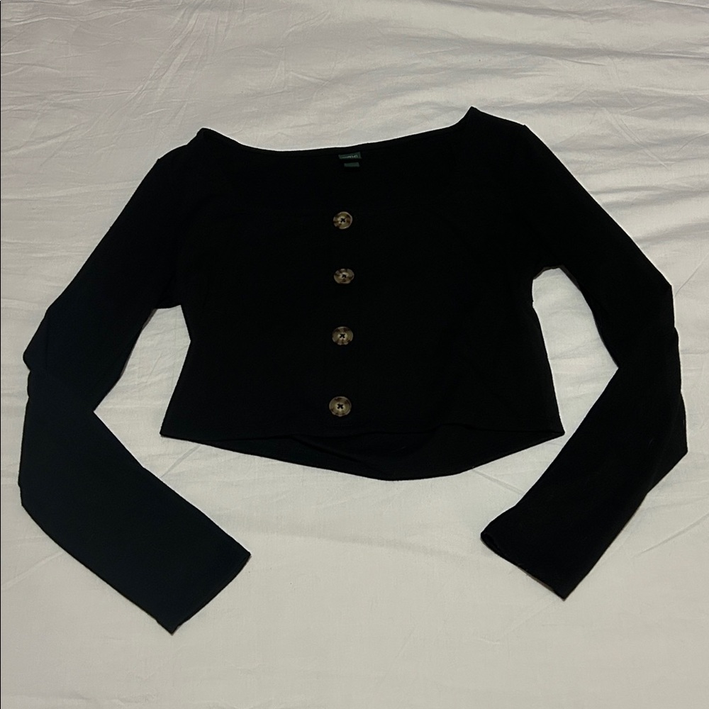 💙 3/$20 Wild Fable Black Button Down Top